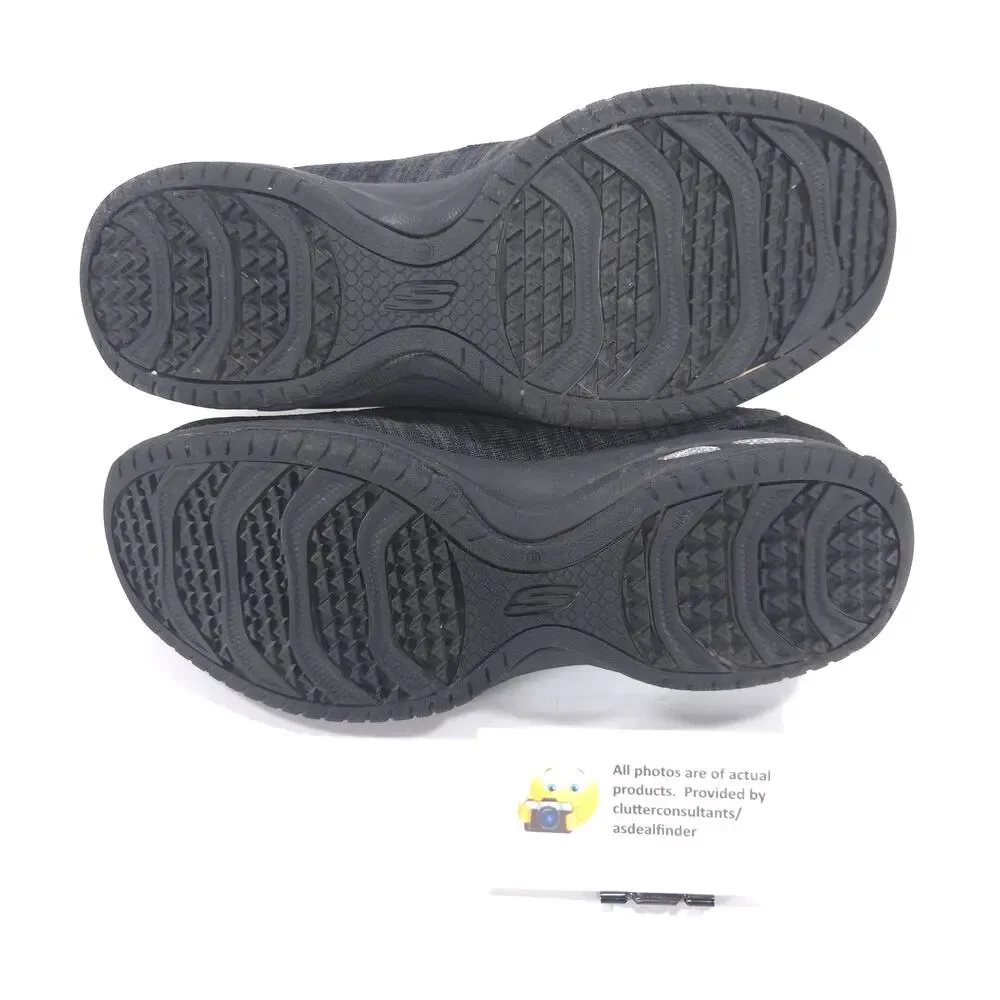 Skechers Relaxed Fit Slip On Walking Shoe Womens Size 7.5 44915 Black